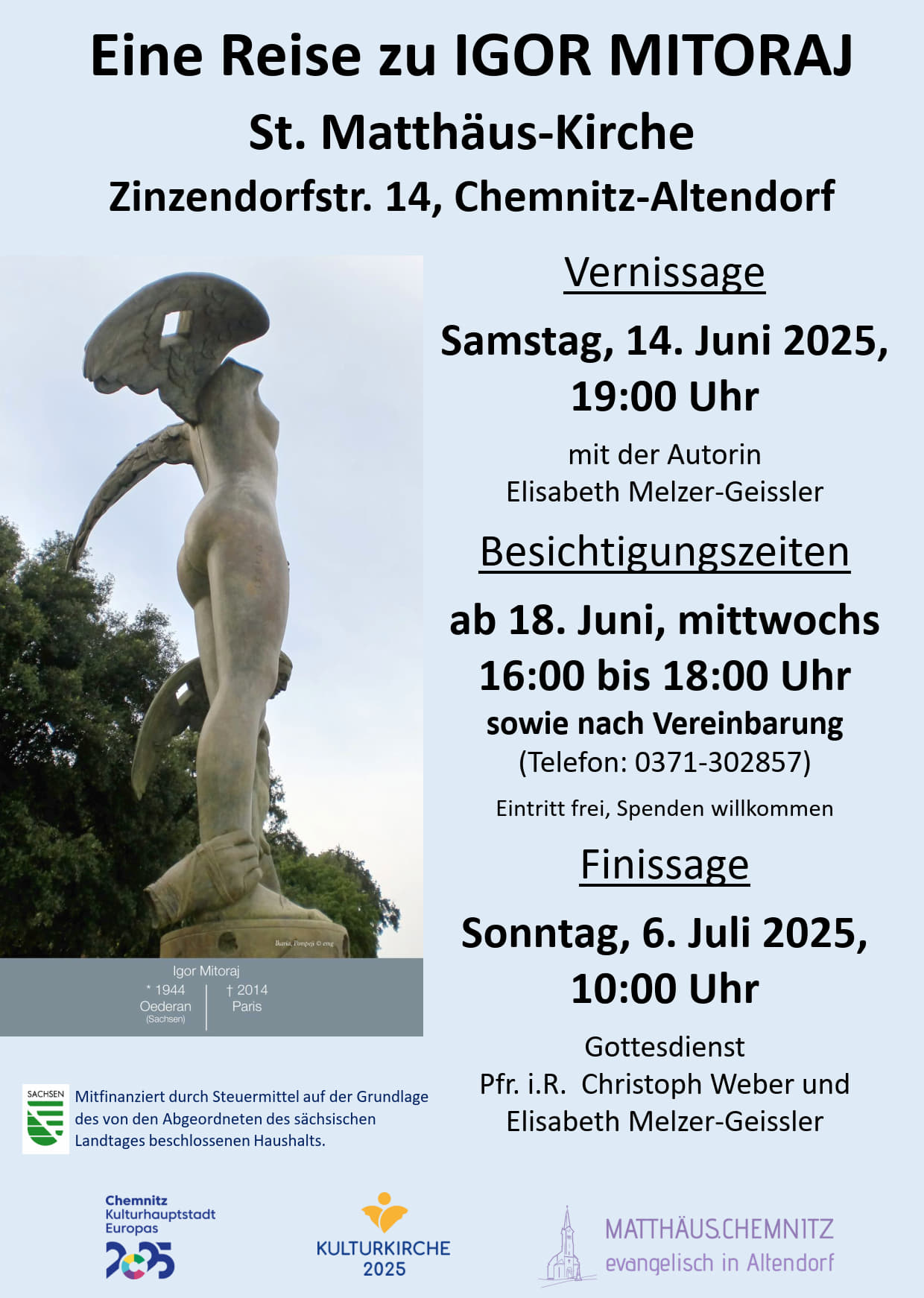 Eine Reise zu Igor Mitoraj: Foto-Ausstellung 14. Juni 2025, 19:00 – 21:00
