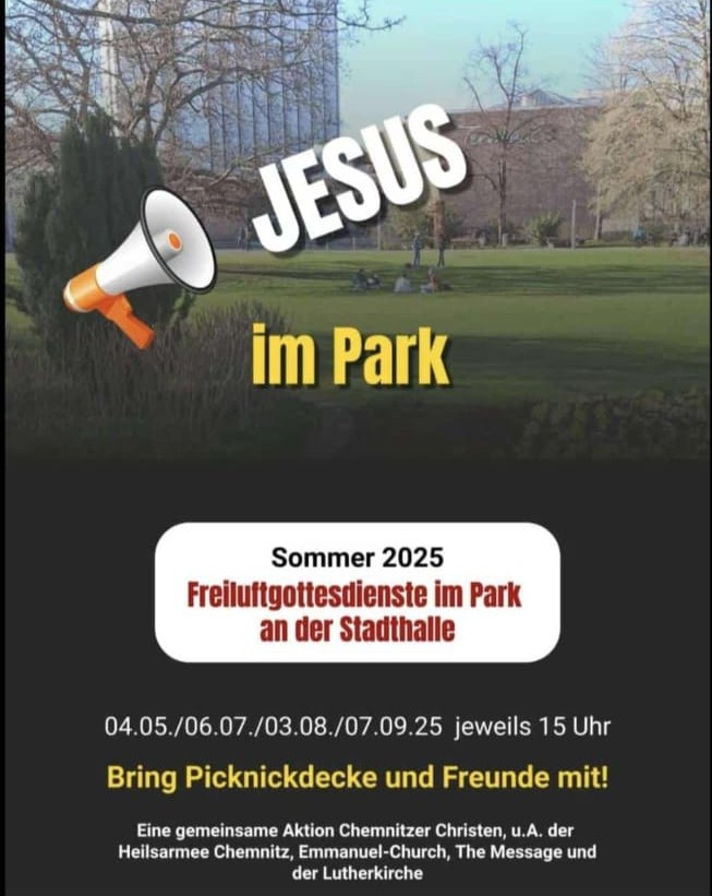 Freiluftgottesdienst: Jesus im Park